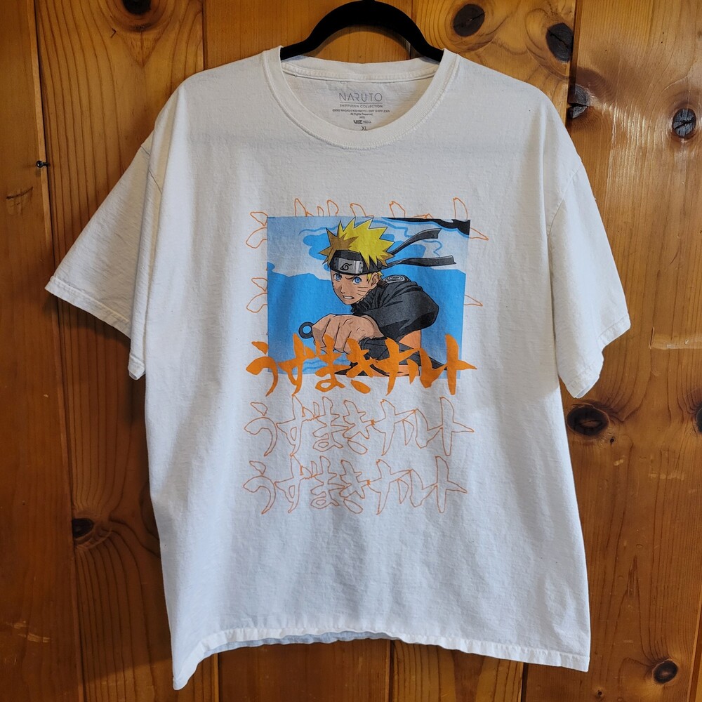 Naruto Shippuden Collection XL White T-Shirt Graphic Tee